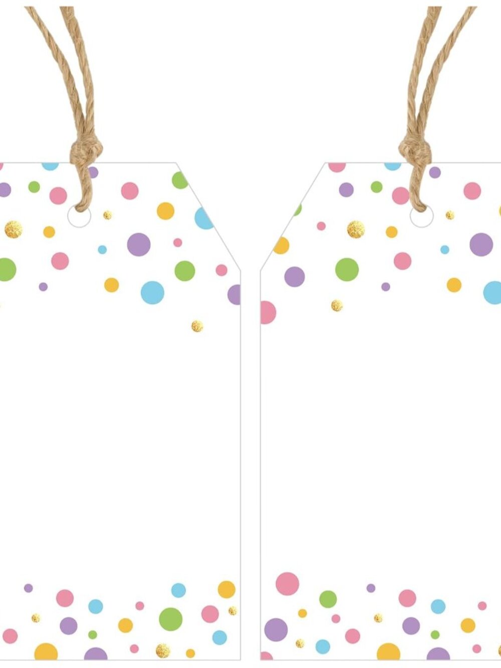 Gift Tags with String - 100 Pcs Colorful Gift Tags for Presents